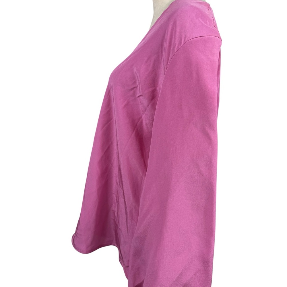 NWT Silvia Tcherassi silk magenta Blouse Size large - Picture 5 of 12